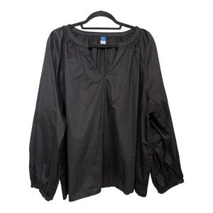 Old Navy Charcoal Black Blouse